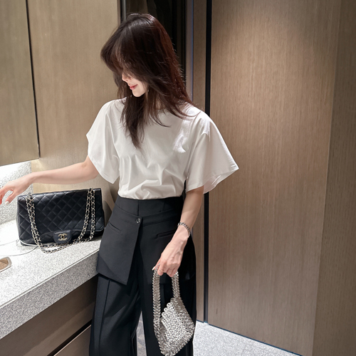 Bes wide sleeve crop tee