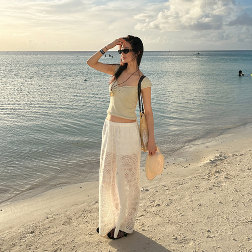 Etta crochet string pants