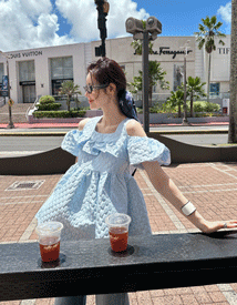 Ruby jacquard dress