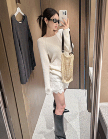 Acrylic linen loose knit