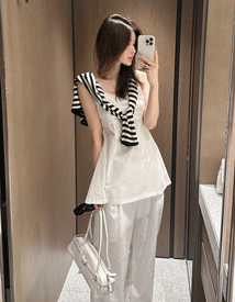 Zero cotton bustier