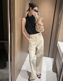 Stick cotton pants