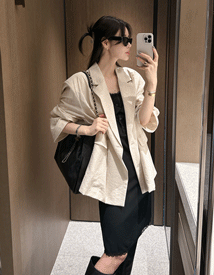 Daddy over linen jacket