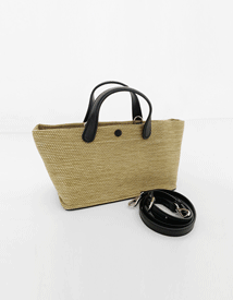 Rattan mini bag