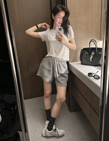 Towel cargo shorts