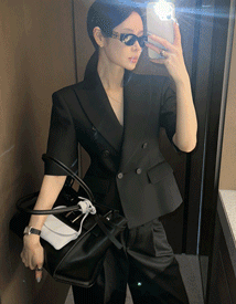 Eric wool short-sleeve jacket