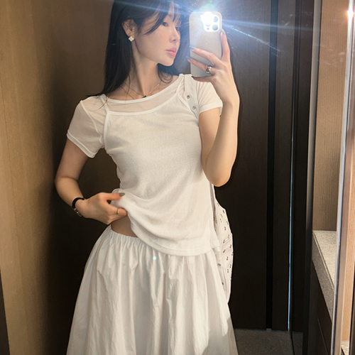 Wash layered tee