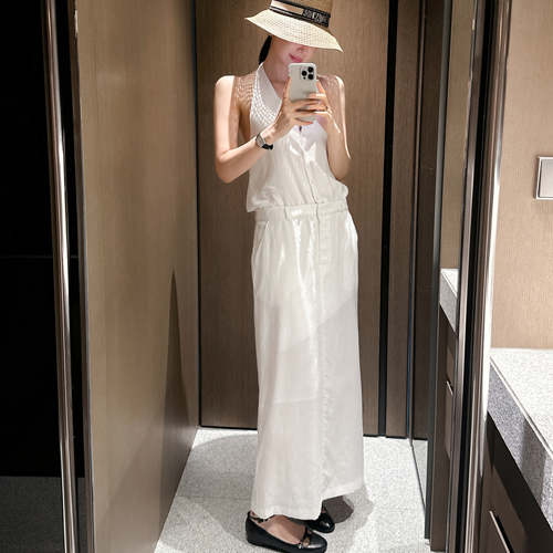 Jackie halter-neck dress