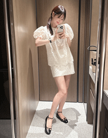 Bloom flower skirt