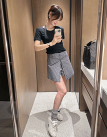 Block wrap pants