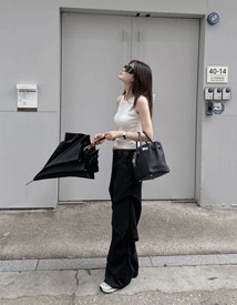 Colt pin-tuck wide slacks