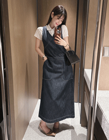 Troy out pocket dress