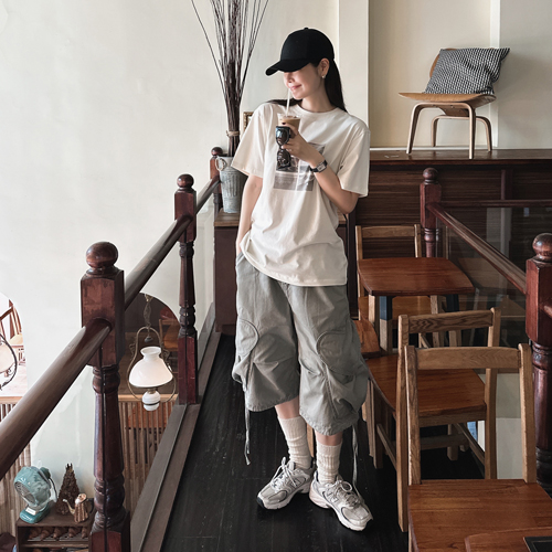 Heart cargo bermuda pants