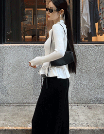 Soap frill two-way knit