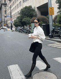 Smoke jasu cape blouse