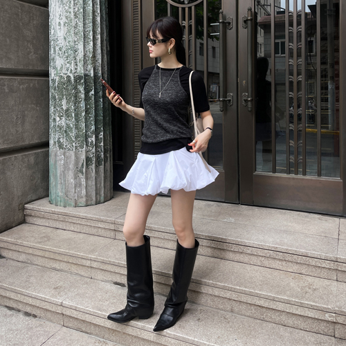 Swiz mini volume skirt
