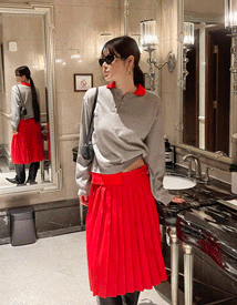 Pato two-tone collar knit