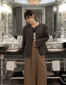 Rosemary brooch jacket
