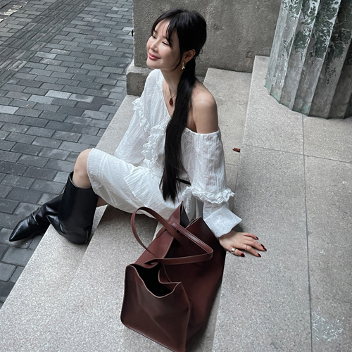 Cathy open blouse