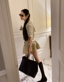Moy flare mini skirt