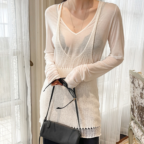 Bony layered knit