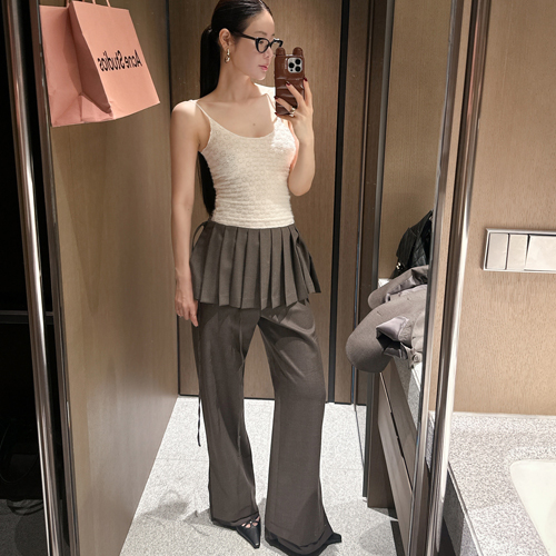 Paul wool pleats skirt