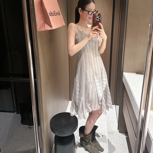 Mago frill slip dress