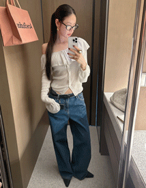Sorbet off-shoulder frill knit