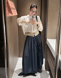 Howlin pleats maxi skirt