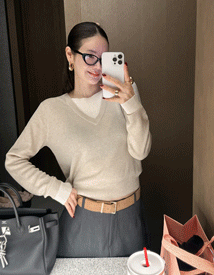 Modern layered knit
