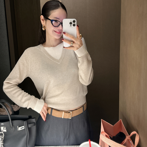 Modern layered knit