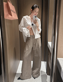 Hero cotton wide pants