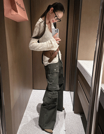 Mock pocket cargo pants