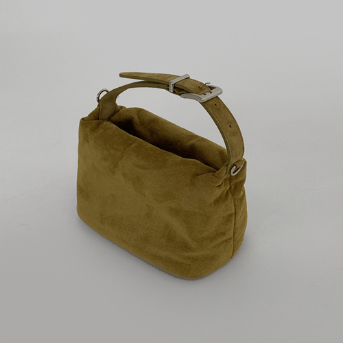 Square suede mini bag