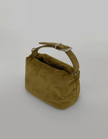 Square suede mini bag