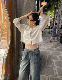 Ader crop shirt