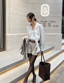 Day pocket frill shirt