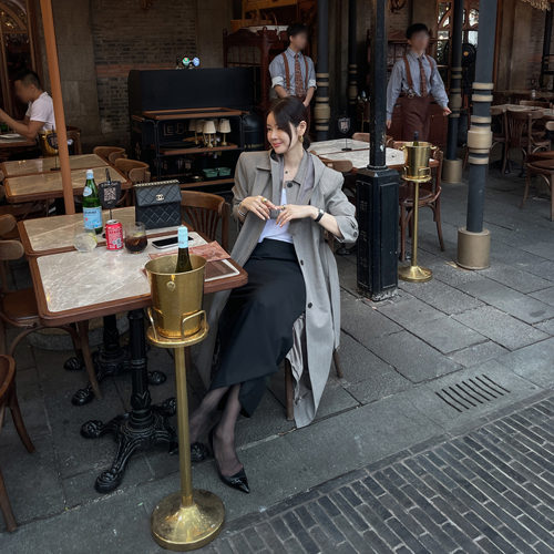 Royce belted collar coat