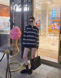 Sove stripe knit pants