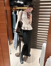 Secret ruffle blouse