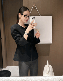 Cedar line no-collar jacket