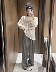 Nomade pin-tuck pants