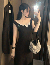 Duel robe wool dress