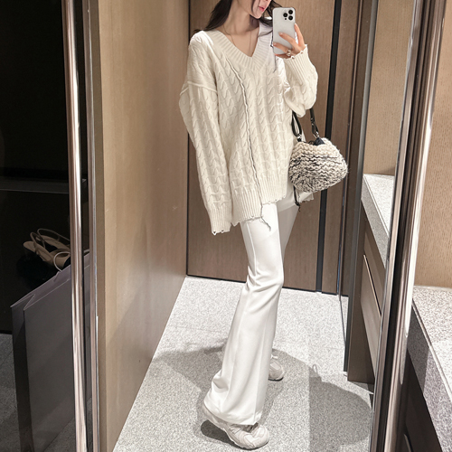 Lucky slim boots-cut slacks