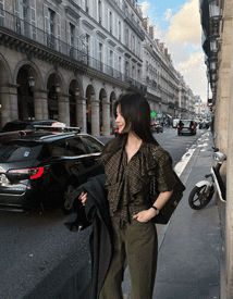 Verre frill over check shirt