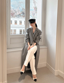 Andy slim-fit handmade coat