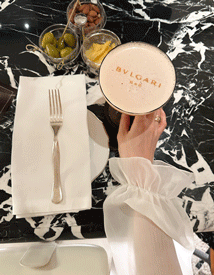 Kamil velvet frill blouse