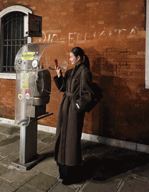 Mote over handmade coat (brown)