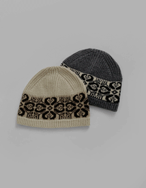 Ethnic wool jacquard bini