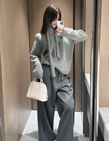 Louis raccoon scarf knit